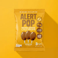 Espresso Caffeinated Lollipops with L-Theanine and B-Vitamins