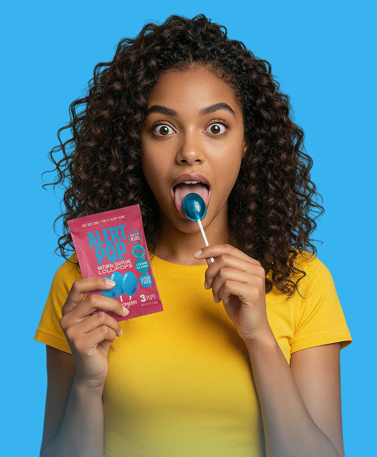 THE WORLD'S FIRST CAFFEINATED LOLLIPOP
